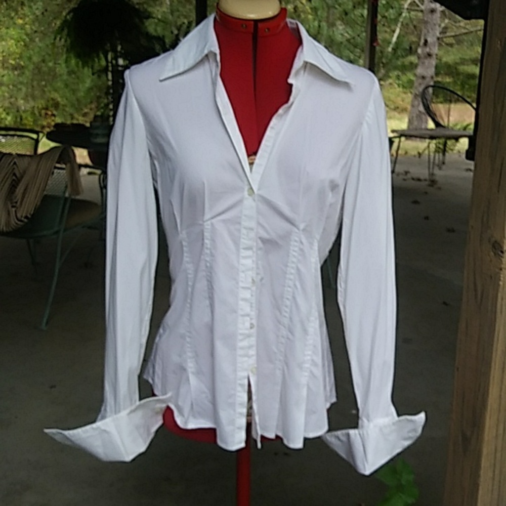 INC Fitted Cotton blend Stretch Shirt